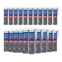 Kit 24 Selante Aluzinco MS Argacon Tubo 400g Cinza Alta Aderência Kit 24 Selante Aluzinco MS Argacon Tubo 400g Cinza Alta Aderência