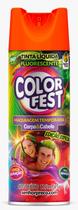 Kit 24 Spray Colorido para Cabelo Color Fest Laranja Lavável 125ml 55g