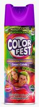 Kit 24 Spray Colorido para Cabelo Color Fest Violeta Lavável 125ml 55g