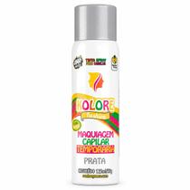 Kit 24 Spray Colorido para Cabelo Kolore Fashion Prata Lavável 125ml 55g