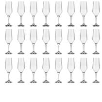 Kit 24 Taça Champagne Cristal Buffet Vidro Liso 186 ml Nadir