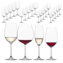 Kit 24 Taças Sortidas Cristal (Titânio) Ivento - Schott Zwiesel Kit 24 Taças Sortidas Cristal (Titânio) Ivento - Schott Zwiesel