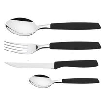 Kit 24 Talheres Garfo Faca Colher Porta Talher Com Suporte