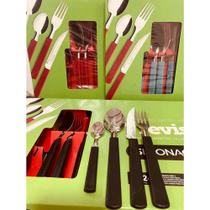 Kit 24 Talheres Pretos - Treviso Simonaggio (100.324.9008.002)