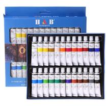 Kit 24 Tintas Óleo Pintura Tela Bisnaga 12ml Arte Artista Kit 24 Tintas Óleo Pintura Tela Bisnaga 12ml Arte Artista