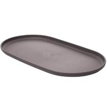 Kit 24 Travessas Ovais 38x21cm Bambu Plástico Lines Lyor Prato Bandeja Servir Petisco