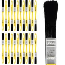 Kit 24 Trinchas Pinceis Tigre Janela Portão Escada Esmalte Óleo Pintura Metais Pequena 1,90cm 3/4” 519 Polegadas Filamento Cerdas Sintéticas Preta Kit 24 Trinchas Pinceis Tigre Janela Portão Escada Esmalte Óleo Pintura Metais Pequena 1,90cm 3/4” 519 Polegadas Filamento Cerdas Sintéticas Preta