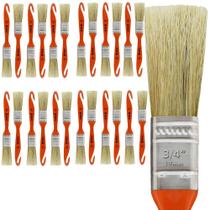 Kit 24 Trinchas Pinceis Tigre Porta Móveis Madeira Verniz Cabo Plástico Cerdas Animais Brancas Natural Pelos Pequena 1,90cm 3/4" Polegadas 696 Kit 24 Trinchas Pinceis Tigre Porta Móveis Madeira Verniz Cabo Plástico Cerdas Animais Brancas Natural Pelos Pequena 1,90cm 3/4" Polegadas 696