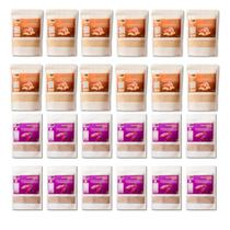 Kit 24 Un Farinha Batata Doce Polpa Laranja e Roxa Pó 10.8kg Kit 24 Un Farinha Batata Doce Polpa Laranja e Roxa Pó 10.8kg