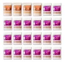 Kit 24 Un Farinha Batata Doce Polpa Laranja e Roxa Pó 10.8kg