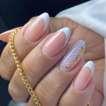 Kit 24 Unhas Postiças Realistas 3D de Alto Padrão Natural Luxo Acessórios Femininos cor:15