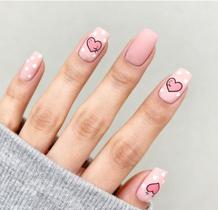 Kit 24 Unhas Postiças Realistas 3D de Alto Padrão Natural Luxo Acessórios Femininos cor:9