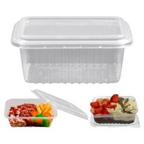 Kit 24 Unid. Pote Plastico Descartável 350ML Marmita Freezer