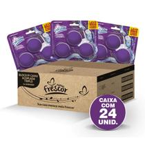 Kit 24 Unidades Bloco Caixa Acoplada LAVANDA TRIPLO 45g Cartela 3 Blocos Tablete Sanitário Novo Frescor - Kit 72 Un Kit 24 Unidades Bloco Caixa Acoplada LAVANDA TRIPLO 45g Cartela 3 Blocos Tablete Sanitário Novo Frescor - Kit 72 Un