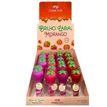 Kit 24 Unidades Brilho Labial 5Ml Morango 4 Cores - Maria Pink