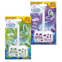 Kit 24 Unidades Pastilha Bloco 30g Detergente Sanitário Odorizante Novo Frescor Privada Vaso Com Suporte Odor:12 Lavanda