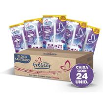 Kit 24 Unidades Pastilha Bloco 30g Detergente Sanitário Odorizante Novo Frescor Privada Vaso Com Suporte
