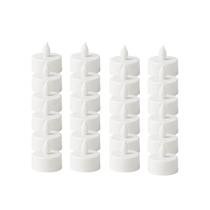 Kit 24 Velas LED 3,5x3,5cm Luz Amarela Quente Decorativa