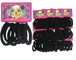 Kit 240 Elásticos Preto Xuxinha Para Cabelo Infantil