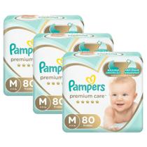 Kit 240 Fraldas Pampers Premium Care Nova Jumbo Tamanho M