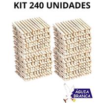 KIT 240 Prendedores pregador de Madeira ÁGUIA BRANCA Ultra Resistentes p/ Roupas e Artesanato KIT 240 Prendedores pregador de Madeira ÁGUIA BRANCA Ultra Resistentes p/ Roupas e Artesanato