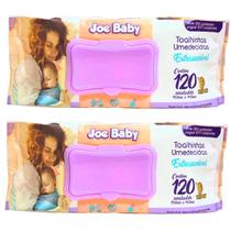 Kit 240 Toalhas Umedecidas Joe Baby Extrassensível 19x14 cm
