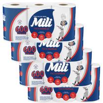 Kit 2400 Toalhas de Papel Mili 4 Pacotes x 600 Folhas Pack Família Com 3 Mega Rolos x 200 Toalha Máxima Absorção Kit 2400 Toalhas de Papel Mili 4 Pacotes x 600 Folhas Pack Família Com 3 Mega Rolos x 200 Toalha Máxima Absorção