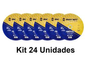 Kit 24x Disco de Corte 7" Faststeel Heavy Duty