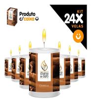 Kit 24x Vela Aromática Vela Perfumada 60g - Canela