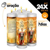 Kit 24x Vela De 7 Dias Velas C/ Imagem Oração Várias Opcoes