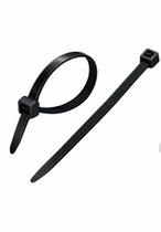 Kit 25 Abraçadeiras Nylon Auto Travante Preto Branco Alta Resistência Cabos