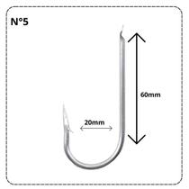 Kit 25 Anzol Chapinha Patinha Galvanizado ou Niquelado Sem Furo Pesca Varios Tamanhos