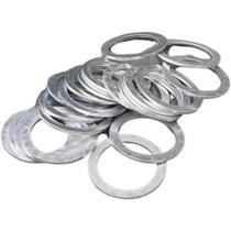 Kit 25 Arruela Alumínio 18x22 Linha Universal Vedação Apoio Kit 25 Arruela Alumínio 18x22 Linha Universal Vedação Apoio