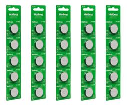 Kit 25 baterias pilha de litio botão 3v cr 2450 intelbras