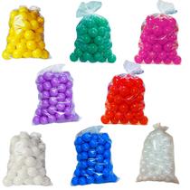 Kit 25 Bolinhas de Piscina Cor Única