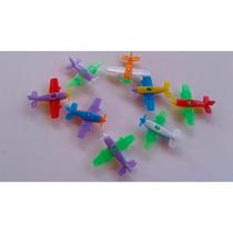 Kit 25 Brinquedo Mini Avião Aviãozinho Plástico Colorido