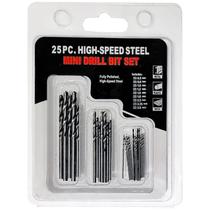 Kit 25 Brocas Para Micro Retíficas Mini De 0.5 A 3Mm Aço Hss