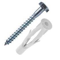 Kit 25 Buchas 8 Fu Pead + Sextavado Soberba 3/16x60