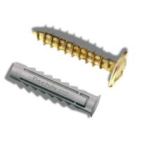 Kit 25 Buchas Fischer SX 6mm + Parafuso Flangeado 4,0x40mm