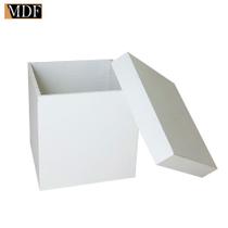 Kit 25 Caixa Quadrada Tampa Sapato 8x8x5 Mdf Madeira Pintado