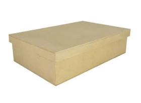 Kit 25 Caixa Retangular Tampa Sapato 22x17x7 Mdf Madeira