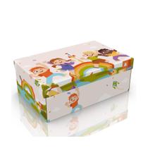 Kit 25 Caixas para Sapato Infantil Arco-Irís 24x15,5x9,5 Cor:Colorida