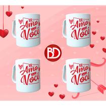 Kit 25 Canecas brancas 400ml Estampadas Eu amo Amar Você Kit 25 Canecas brancas 400ml Estampadas Eu amo Amar Você
