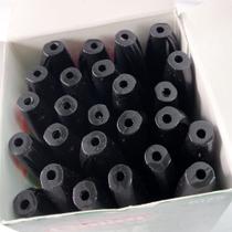 Kit 25 canetas esferográficas tradicional escrita média 1.0 mm preta azul e vermelha