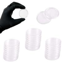Kit 25 Capsulas Case Porta Moedas De Acrílico 40mm Redondo Coin Holder
