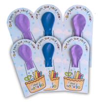 Kit 25 Card Com balão Especial volta as aulas Personalizados Para Aluno e Professores - KIBUNITINHO