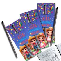 Kit 25 Card Lápis Lembrancinhas Juninas Escolar Mimo Arraiá Festa Junina Julina Personalizado