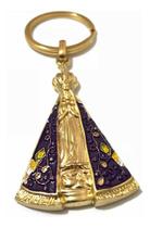 Kit 25 Chaveiro Nossa Senhora Aparecida Dourado Reforçado Kit 25 Chaveiro Nossa Senhora Aparecida Dourado Reforçado