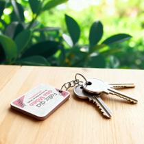 Kit 25 Chaveiros MDF Dia das Mães Encanto Sutil