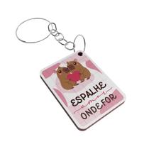 Kit 25 Chaveiros Mdf Dia dos Namorados Encontro de Casais